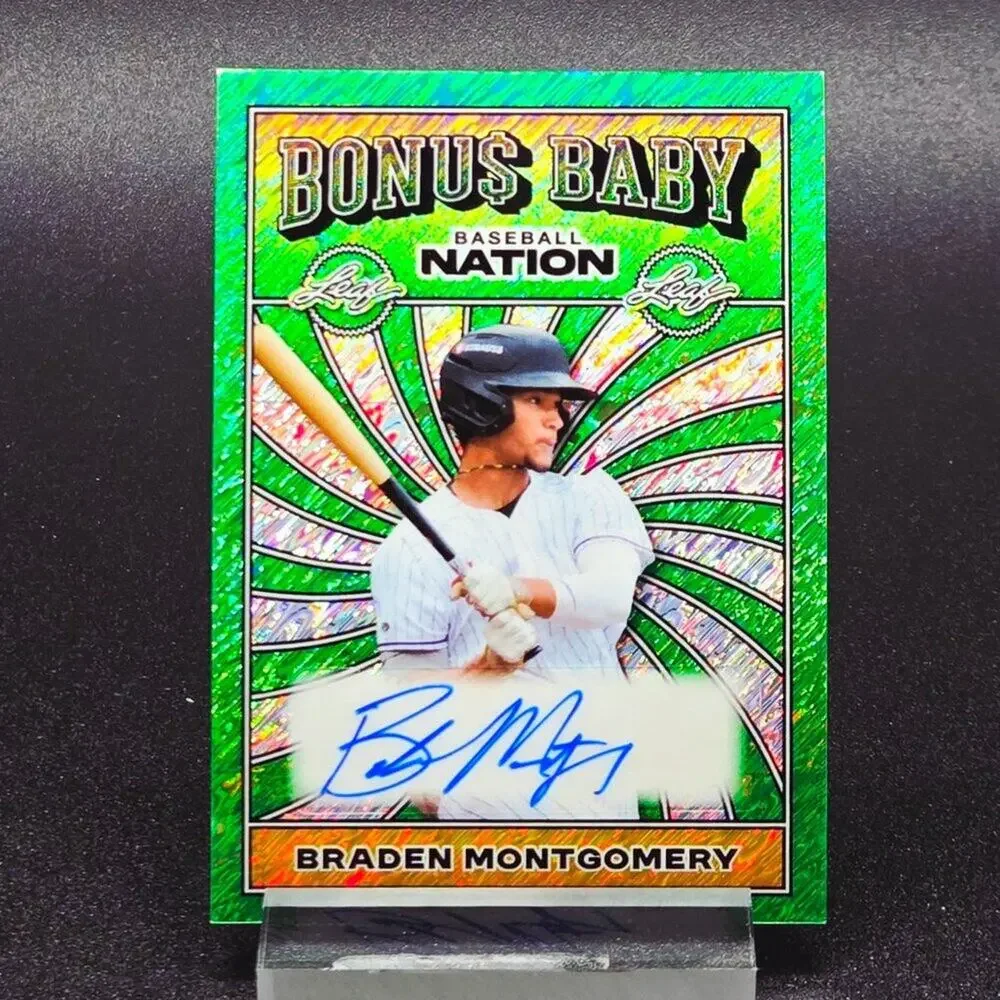 2025 Braden Montgomery 4/5 Bonus Baby Auto Chicago White Sox Top Prospect - Picture 1 of 3